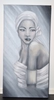 Femme D’Afrique noir et blanc 
